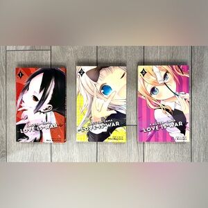 Kaguya-sama: Love Is War Manga Bundle Vol. 1–3 NWOT